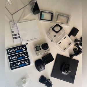 GoPro HERO4 SILVER Action Camera Bundle Attachments For Various Mediums